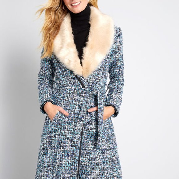 Tweed Statement Coat - Picture 1 of 5